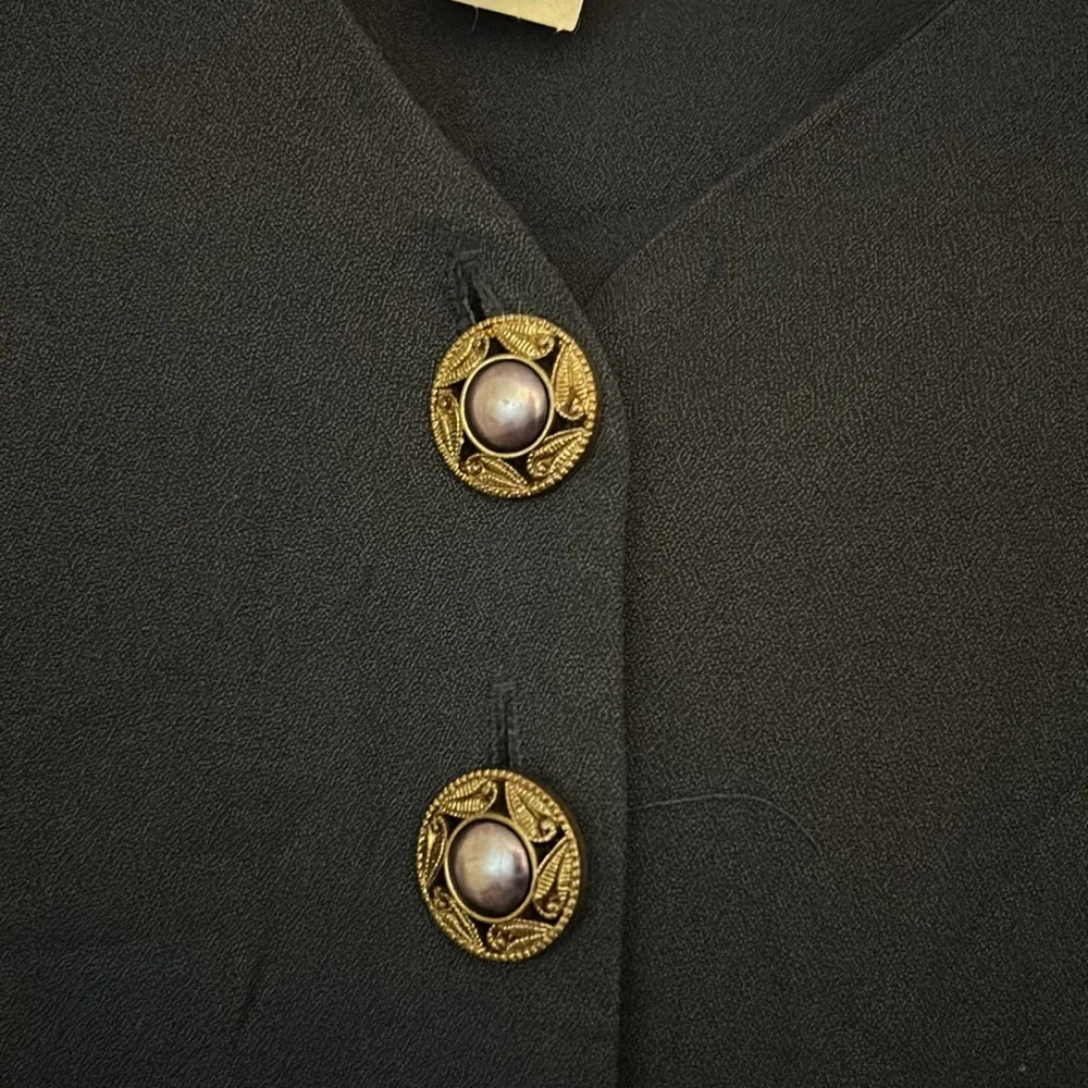 Vintage 90s  / Natural Resources Navy Blouse - Picture 5 of 8